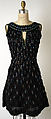 Evening dress, Pierre Cardin (French (born Italy), San Biagio di Callalta 1922–2020 Neuilly), silk, glass, plastic, metallic thread, French