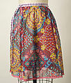 Skirt, Giorgio di Sant&#39;Angelo (American, born Italy, 1933–1989), cotton, synthetic fiber, American
