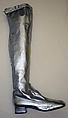 Evening boots, leather, plastic (cellulose nitrate), Italian