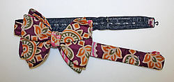 Bow tie, Pierre Cardin  French, born Italy, silk, French