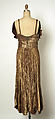 Evening dress, Gilbert Adrian (American, Naugatuck, Connecticut 1903–1959 Hollywood, California), metallic thread, silk., American