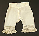 Drawers, cotton, American