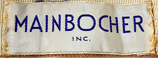 Cocktail dress, Mainbocher (French and American, founded 1930), silk, plastic, glass, American