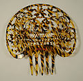 Comb, plastic (cellulose nitrate), Spanish