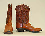 Cowboy boots, leather, American