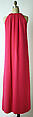 Evening ensemble, (a) Yves Saint Laurent (French, founded 1961), (a) silk; (b, c) leather, French