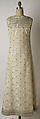 Evening dress, Mila Schön (Italian, born Yugoslavia, 1916–2008 Alessandria), nylon, glass, plastic, Italian