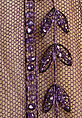 Evening dress, House of Worth (French, 1858–1956), silk, cotton, metallic threads, glass, French