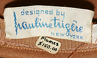 Cocktail ensemble, Pauline Trigère (American, born France, Paris 1908–2002 New York), silk, feathers, wool, American