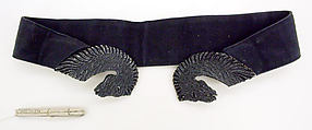 Belt, Elsa Schiaparelli (Italian, 1890–1973), leather, plastic (cellulose acetate, cellulose nitrate), French