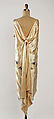 Evening dress, Attributed to House of Vionnet (French, active 1912–14; 1918–39), silk, metal, glass, French