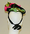 Hat, Lilly Daché (American (born France), Bègles 1898–1989 Louvecienne), straw, silk, American
