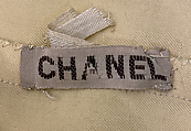 Evening dress, House of Chanel (French, founded 1910), silk, plastic (cellulose acetate), French