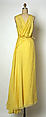 Evening dress, Jean Dessès (French (born Egypt), Alexandria 1904–1970 Athens), Silk, French