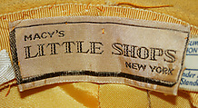 Hat, R. H. Macy &amp; Co. (American), leather, American