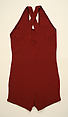 Bathing suit, wool, probably American