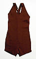 Bathing suit, wool, probably American