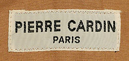 Ensemble, Pierre Cardin (French (born Italy), San Biagio di Callalta 1922–2020 Neuilly), wool, cotton, silk, leather, French