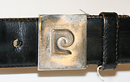 Belt, Pierre Cardin (French (born Italy), San Biagio di Callalta 1922–2020 Neuilly), leather, metal, French