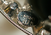 Evening belt, Mimi di N, leather, silk, metal, glass, American
