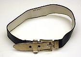 Belt, leather, metal, French