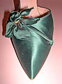 Evening sandals, House of Dior (French, founded 1946), silk, leather, French