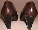 Shoes, House of Dior (French, founded 1946), leather, French