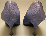 Shoes, House of Dior (French, founded 1946), silk, leather, French