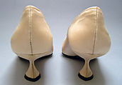 Evening shoes, House of Dior (French, founded 1946), silk, leather, French
