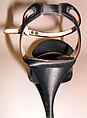 Evening sandals, House of Dior (French, founded 1946), silk, cotton, leather, French