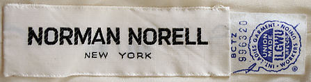 Evening dress, Norman Norell (American, Noblesville, Indiana 1900–1972 New York), silk, glass, American