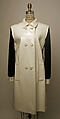 Rain ensemble, Yves Saint Laurent (French, founded 1961), plastic (polyvinyl chloride), wool, French