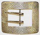 Belt buckle, metal, American or European