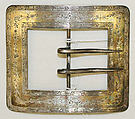 Belt buckle, metal, American or European