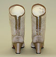 Evening boots, Herbert Levine Inc. (American, founded 1949), silk, cotton, American