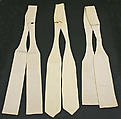 Bow tie, linen, cotton, French