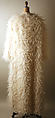 Evening coat, Norman Norell (American, Noblesville, Indiana 1900–1972 New York), silk, turkey feathers, American