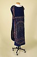 Evening dress, Callot Soeurs (French, active 1895–1937), silk, glass, metallic threads, plastic (cellophane), French