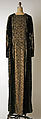 Evening dress, Fortuny (Italian, founded 1906), silk, glass, Italian