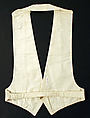 Waistcoat, cotton, American