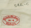Shirt, Brooks Brothers (American, founded 1818), cotton, linen, American
