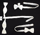 Bow tie, cotton, American
