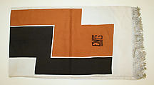 Scarf, silk, American or European