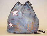 Drawstring bag, Serendipity 3  American, cotton, American