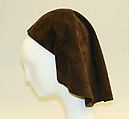 Hat, House of Givenchy (French, founded 1952), leather, French
