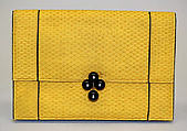 Purse, Cartier (French, founded Paris, 1847), silk, onyx, diamonds, gold, French