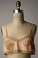 Brassiere, silk, cotton, French