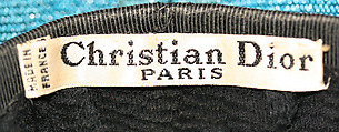 Hat, House of Dior (French, founded 1946), straw, French