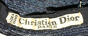 Hat, House of Dior (French, founded 1946), straw, French