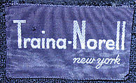 Dress, Traina-Norell (American, founded 1941), wool, American